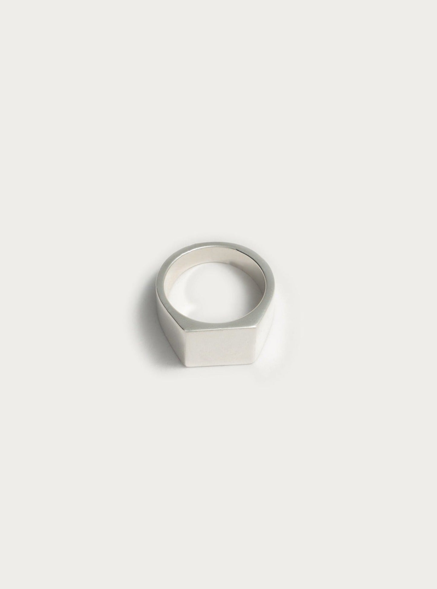 Classic Silver Signet Ring, Unisex ring, Pečetní střibrný prsten