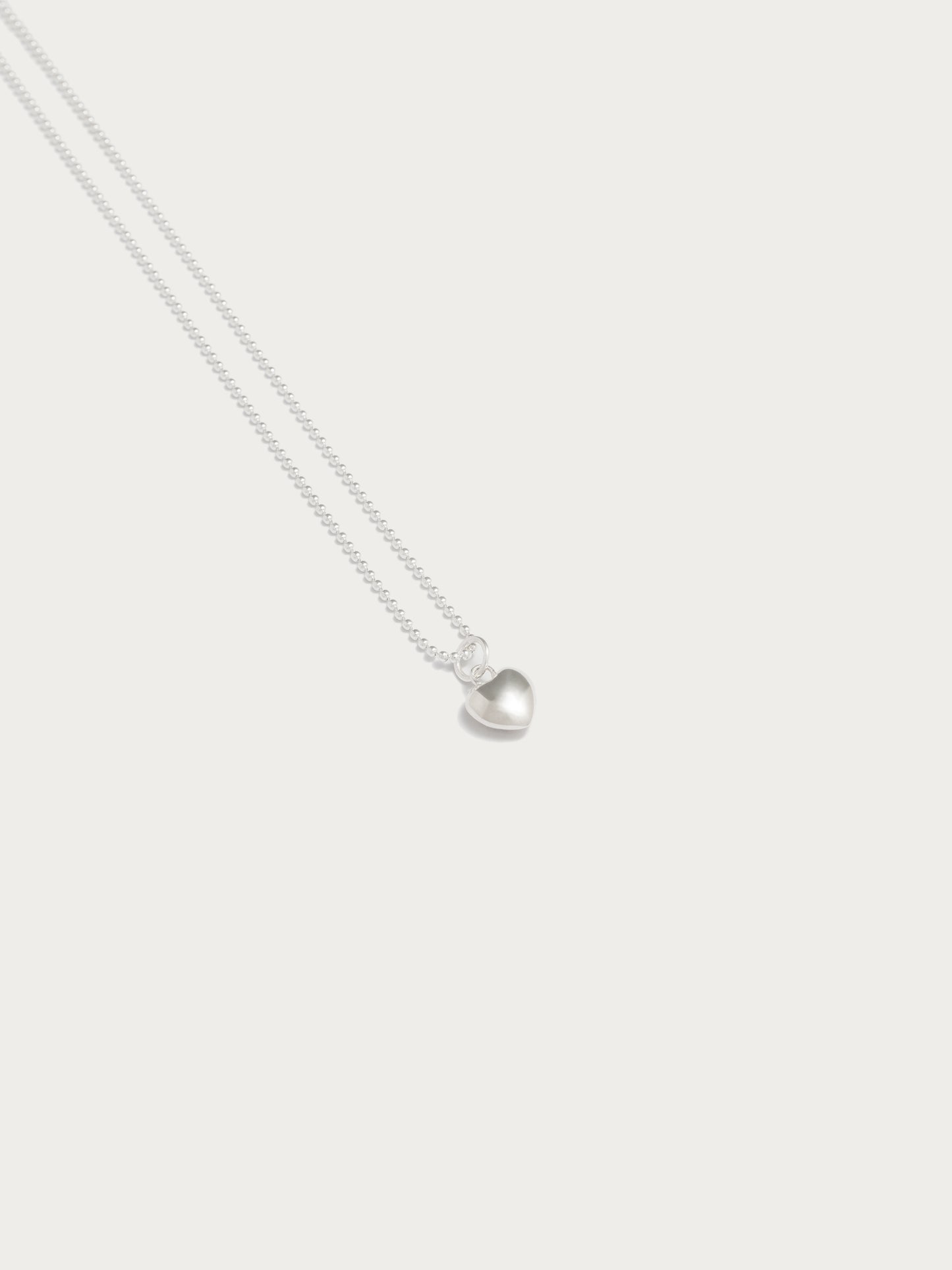 Small Silver Heart Necklace