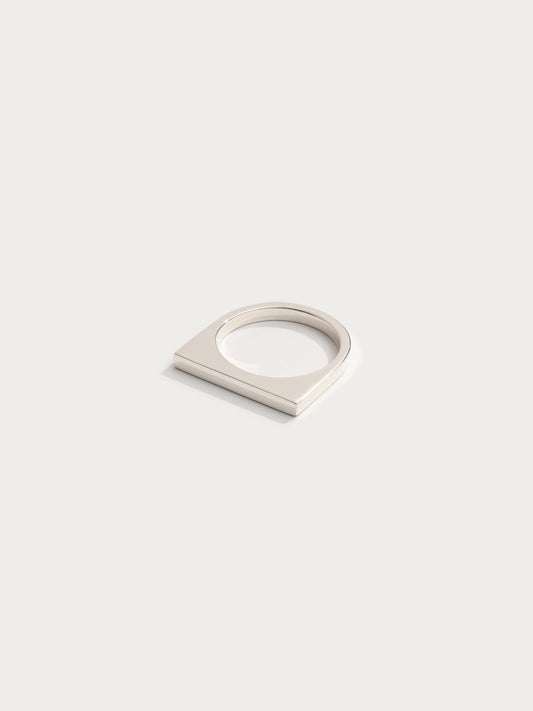 50 % OFF Silver Narrow Signet ring