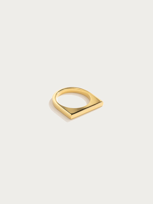 50% OFF Gold Narrow Signet ring