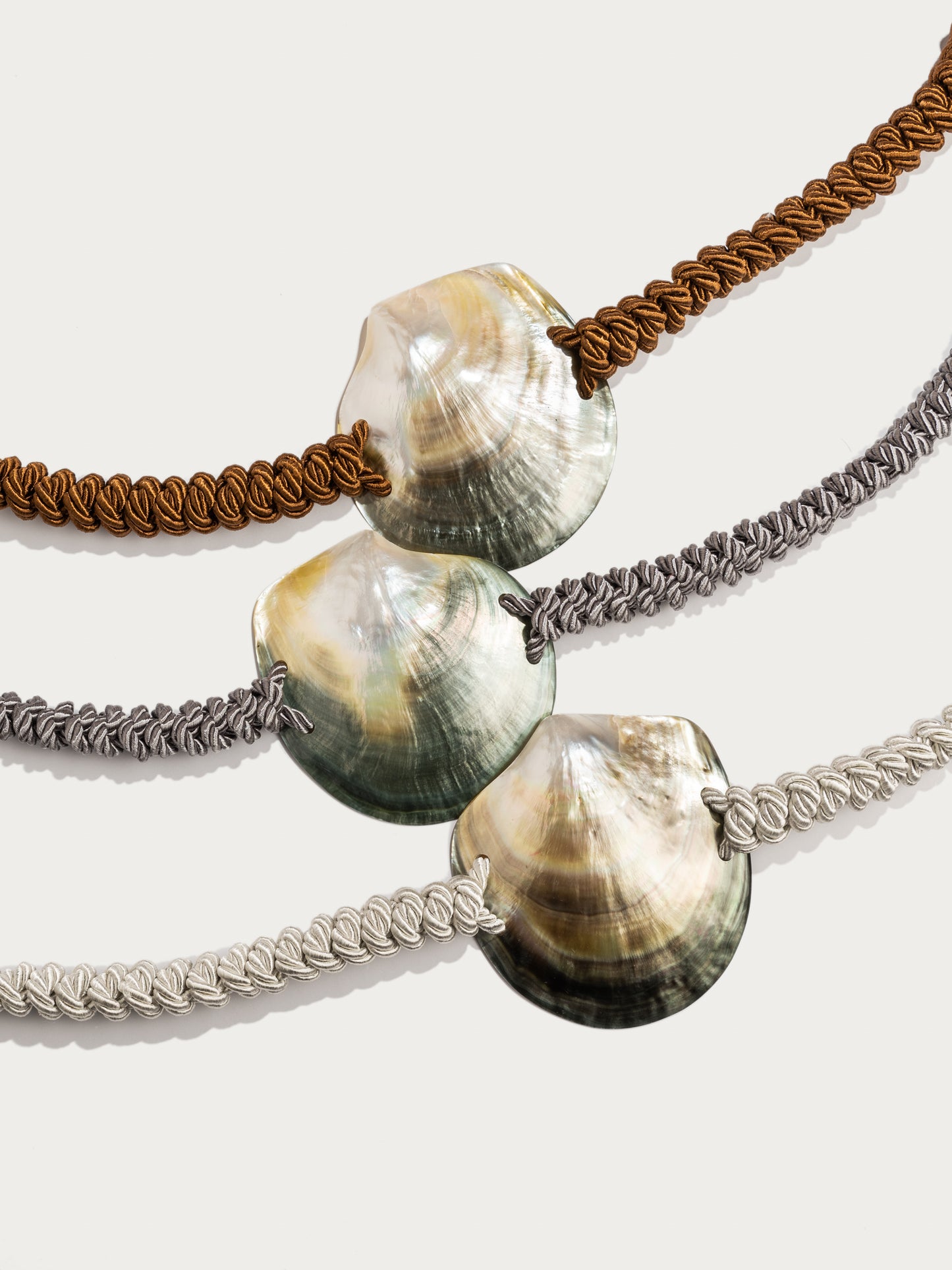 Shell Belt - White Mist