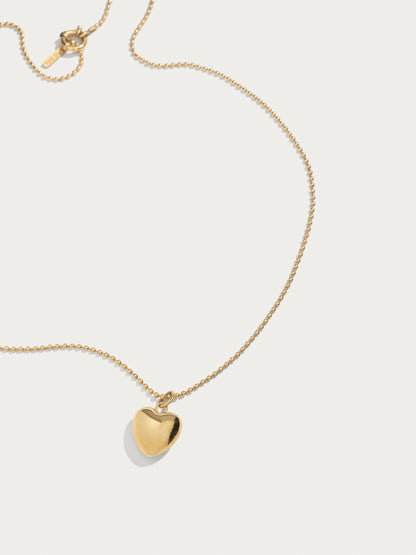 Big Golden Heart Necklace