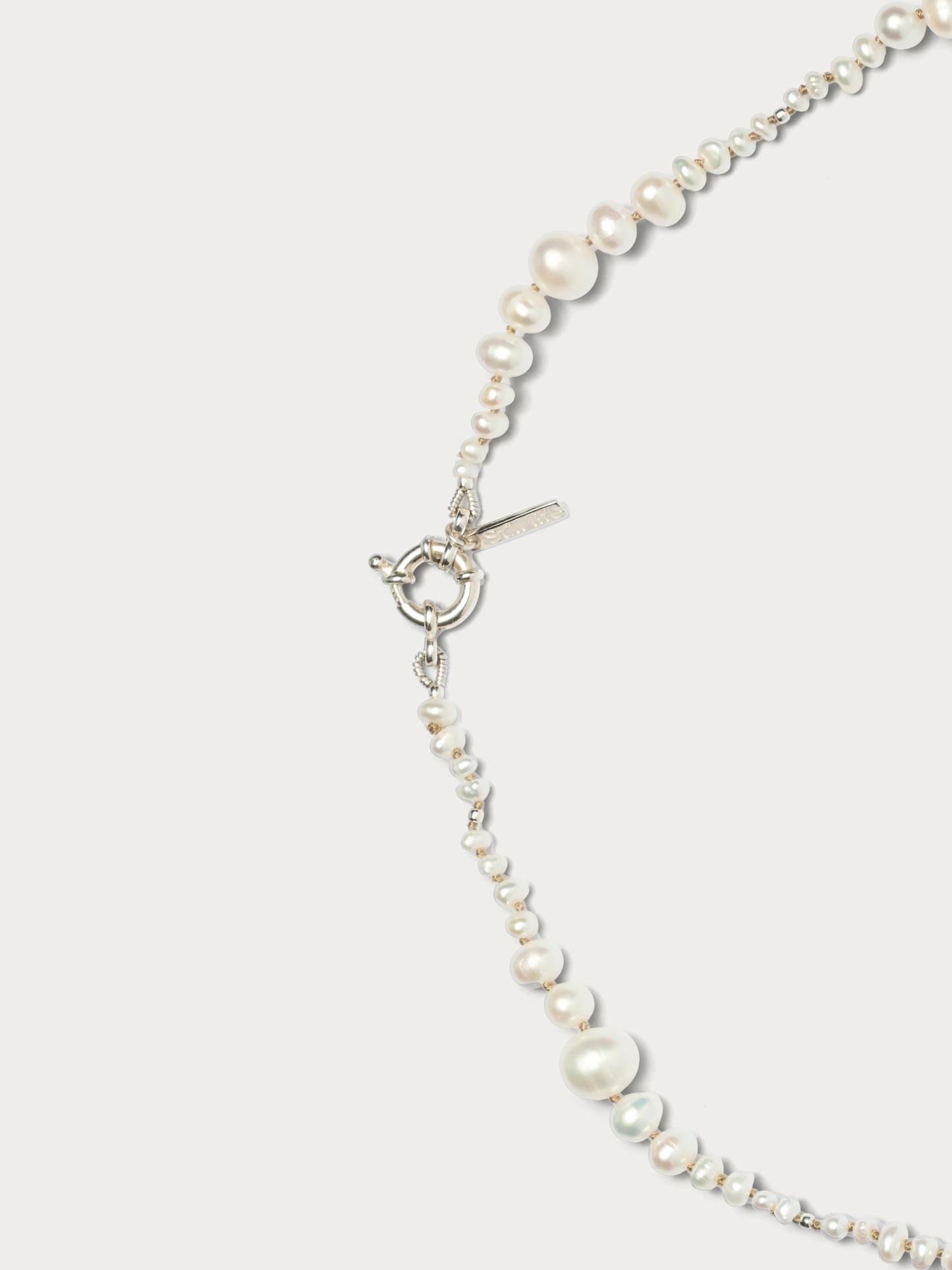 Freshwater Pearl Necklace - Silver