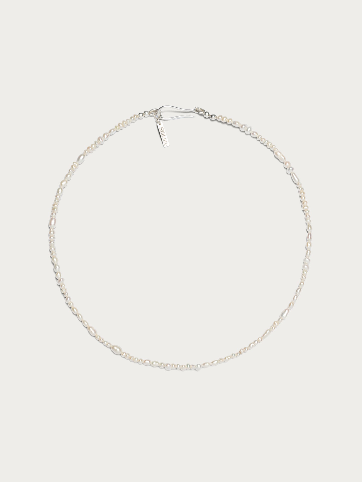 Freshwater Pearl Line Necklace