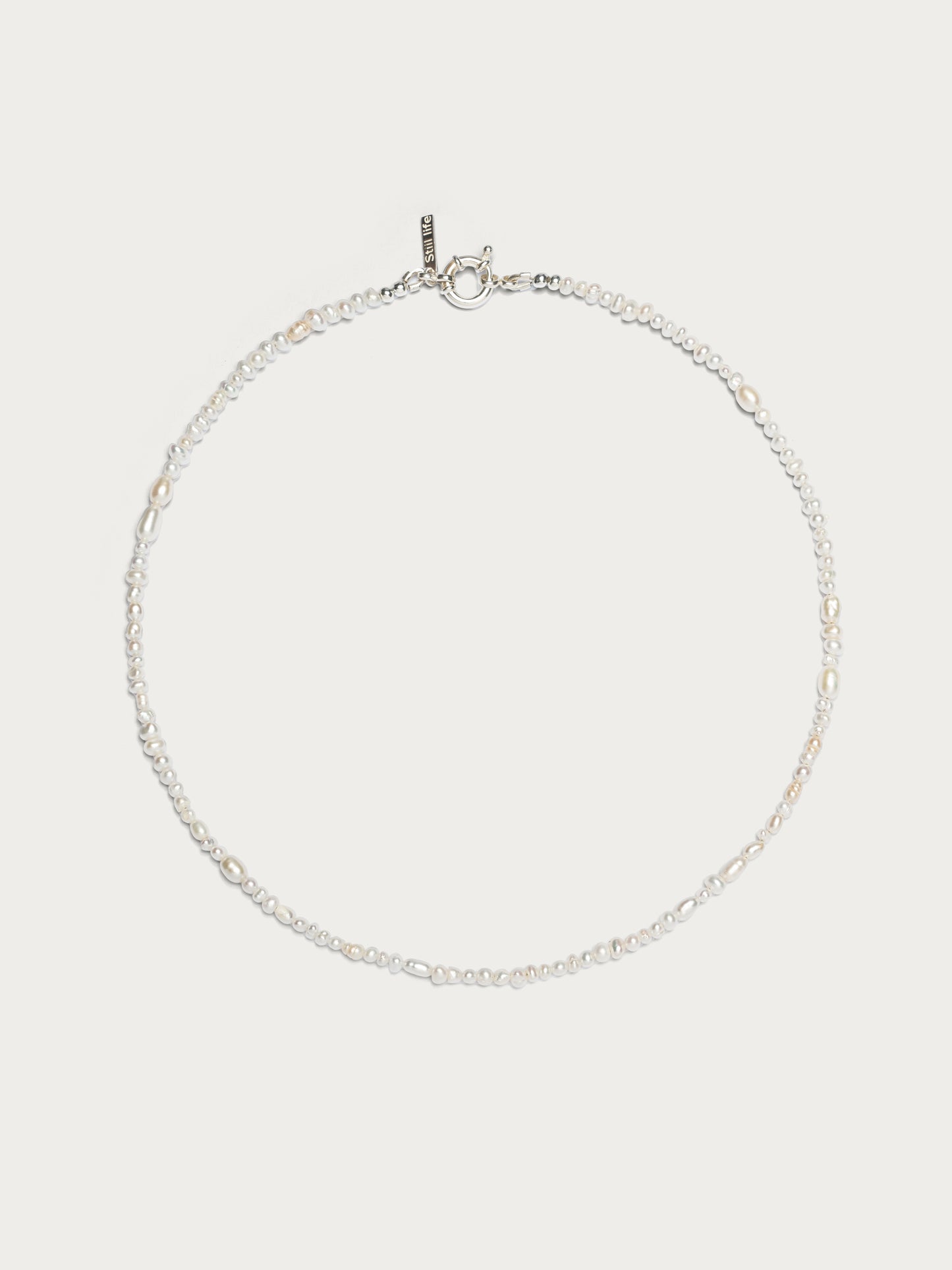 Freshwater Pearl Line Necklace