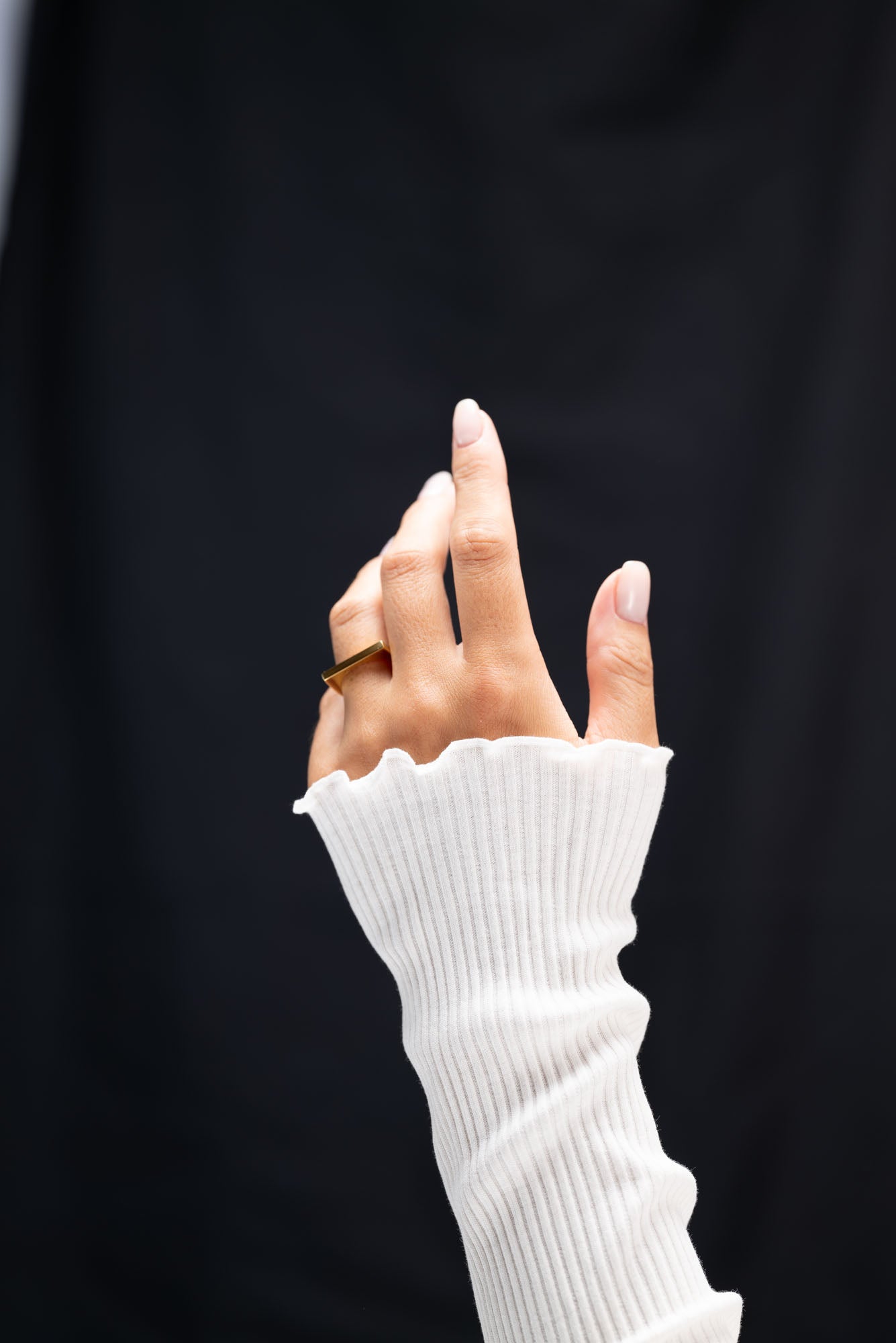 50% OFF Silver Stem Ring