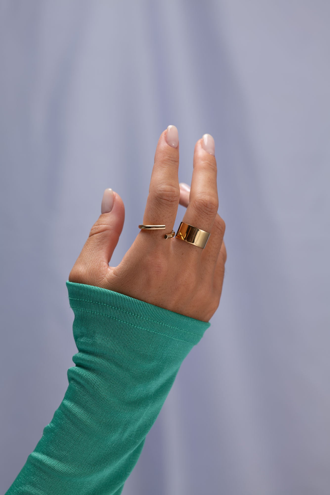 50% OFF Silver Stem Ring