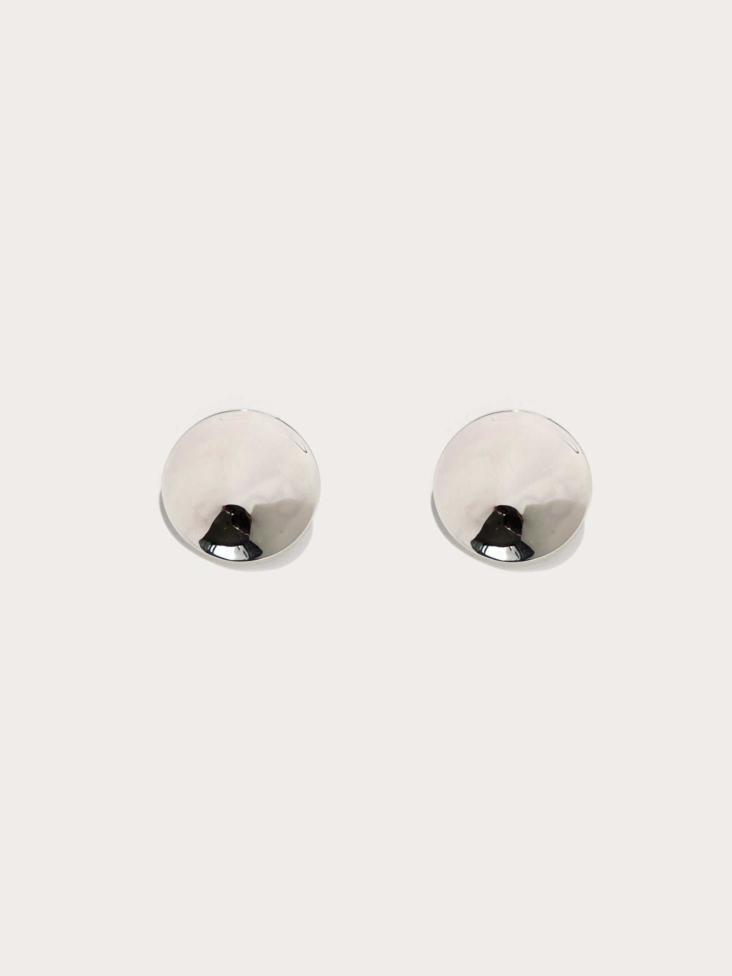 Celesta earrings disc shape earring round large