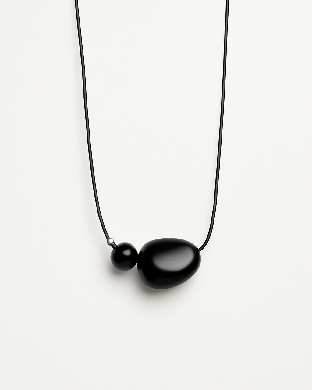 Black Agate Stone Necklace