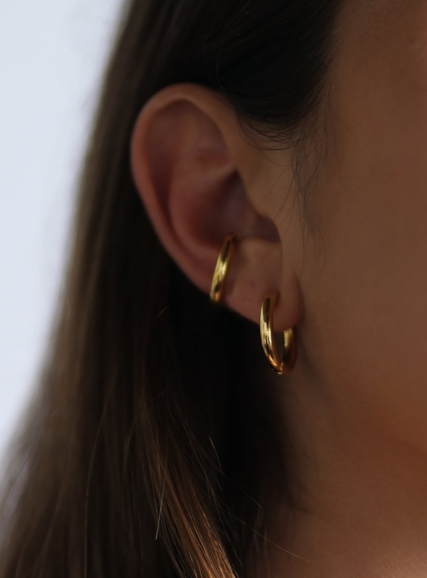 Gold C- Ear Cuff