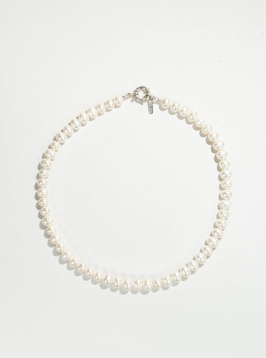 Classic Unisex pearl necklace. Perly pro muže. Pánksý perlovy náhrdelník.  