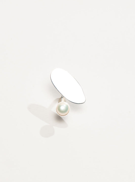 Boulder Ring with Pearl