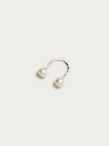 Two Pearl Sling Ring