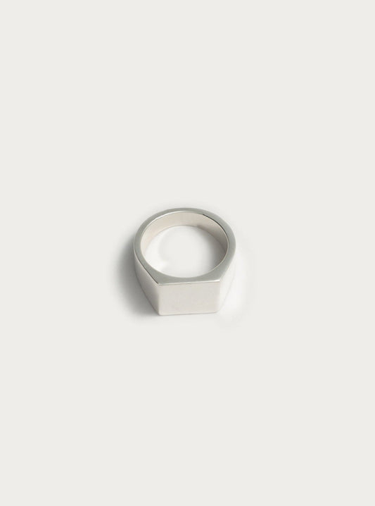 Classic Silver Signet Ring, Unisex ring, Pečetní střibrný prsten 