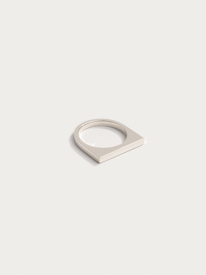 50 % OFF Silver Narrow Signet ring