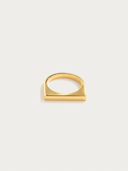 Gold Narrow Signet ring