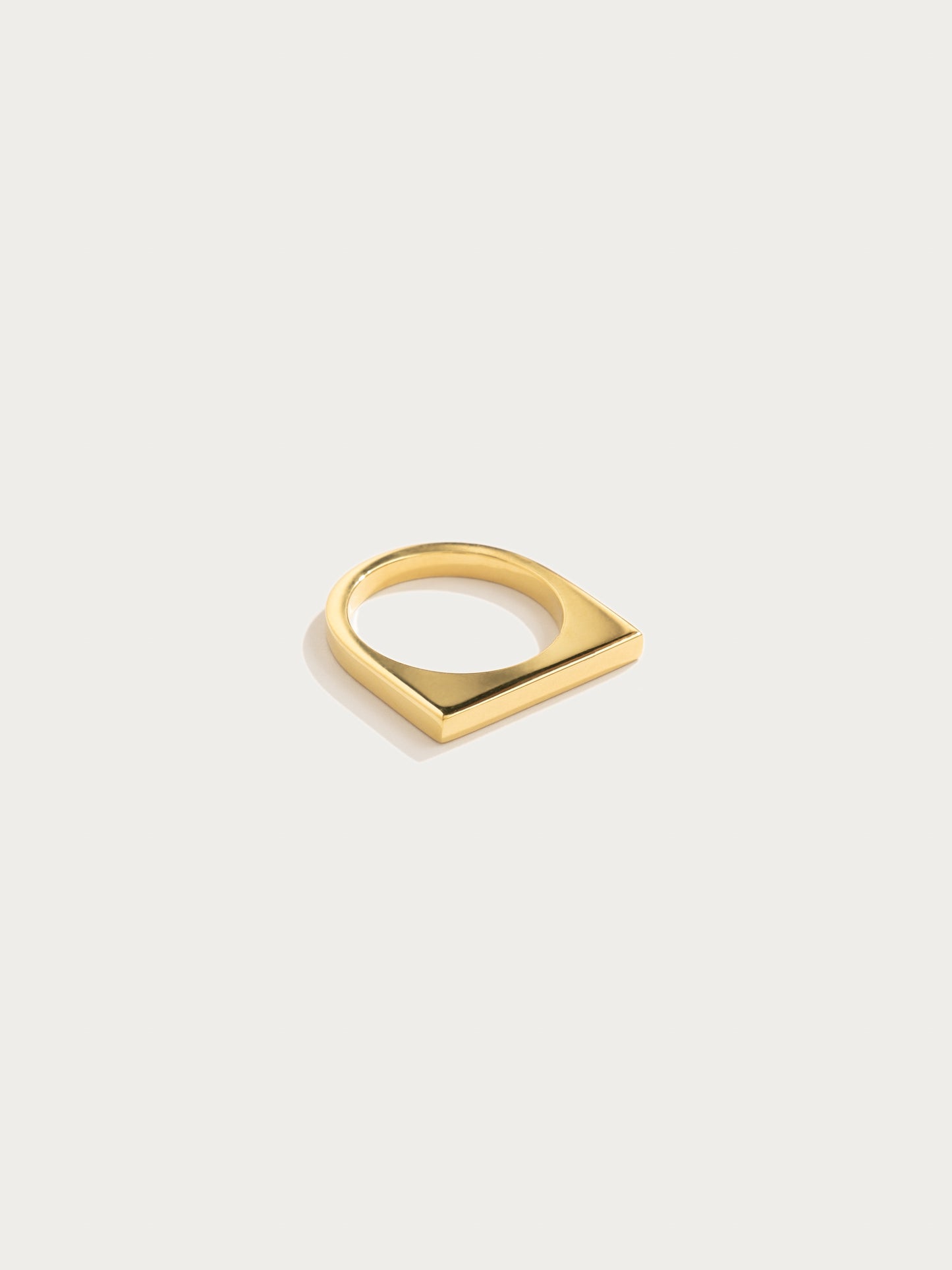 Gold Narrow Signet ring