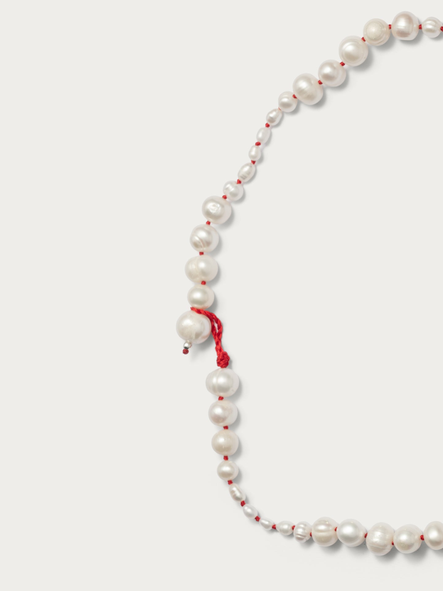 Freshwater Pearl Necklace - Red