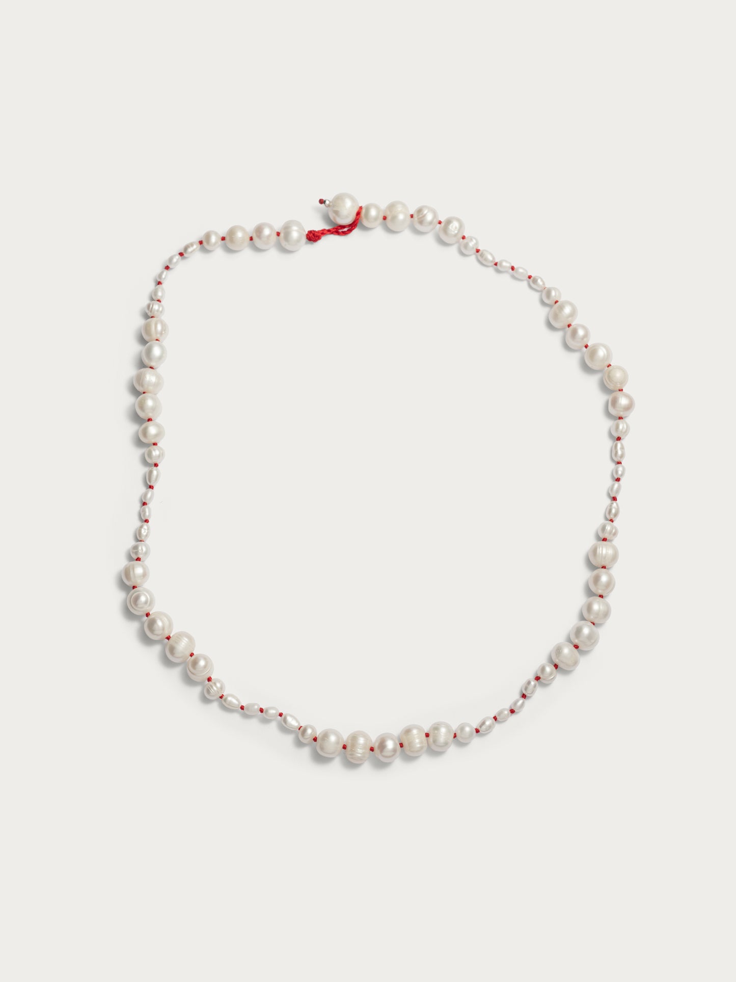 Freshwater Pearl Necklace - Red