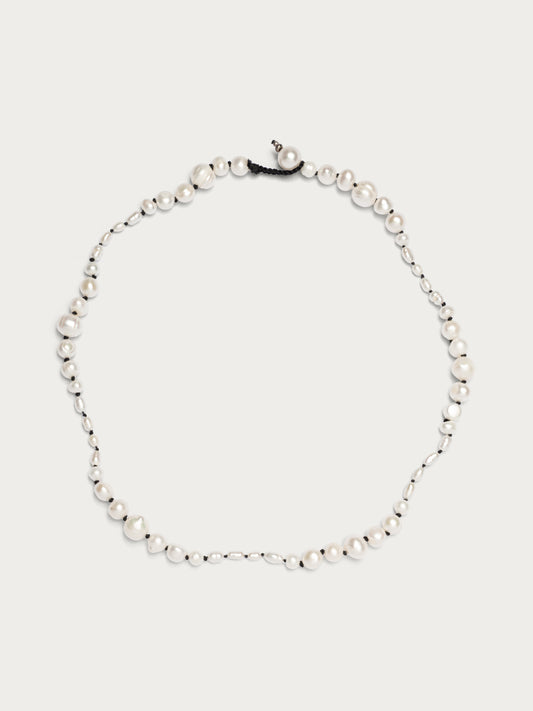 Freshwater Pearl Necklace - Black