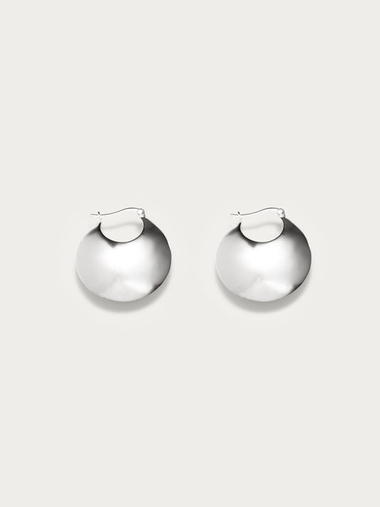 Puffy Basket Hoops Silver