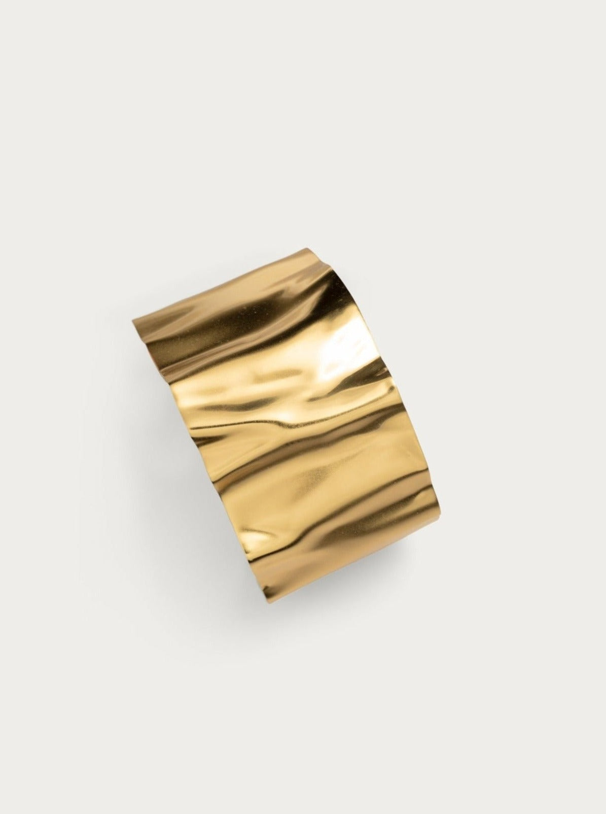 Gold Chunky Drapery Bracelet 