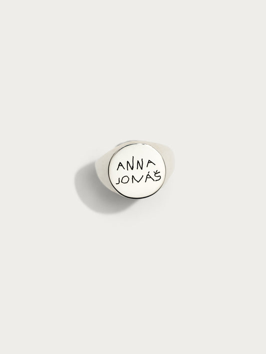 PERSONALISED CHILD'S HANDWRITING RING