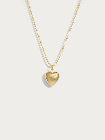 Big Golden Heart Necklace