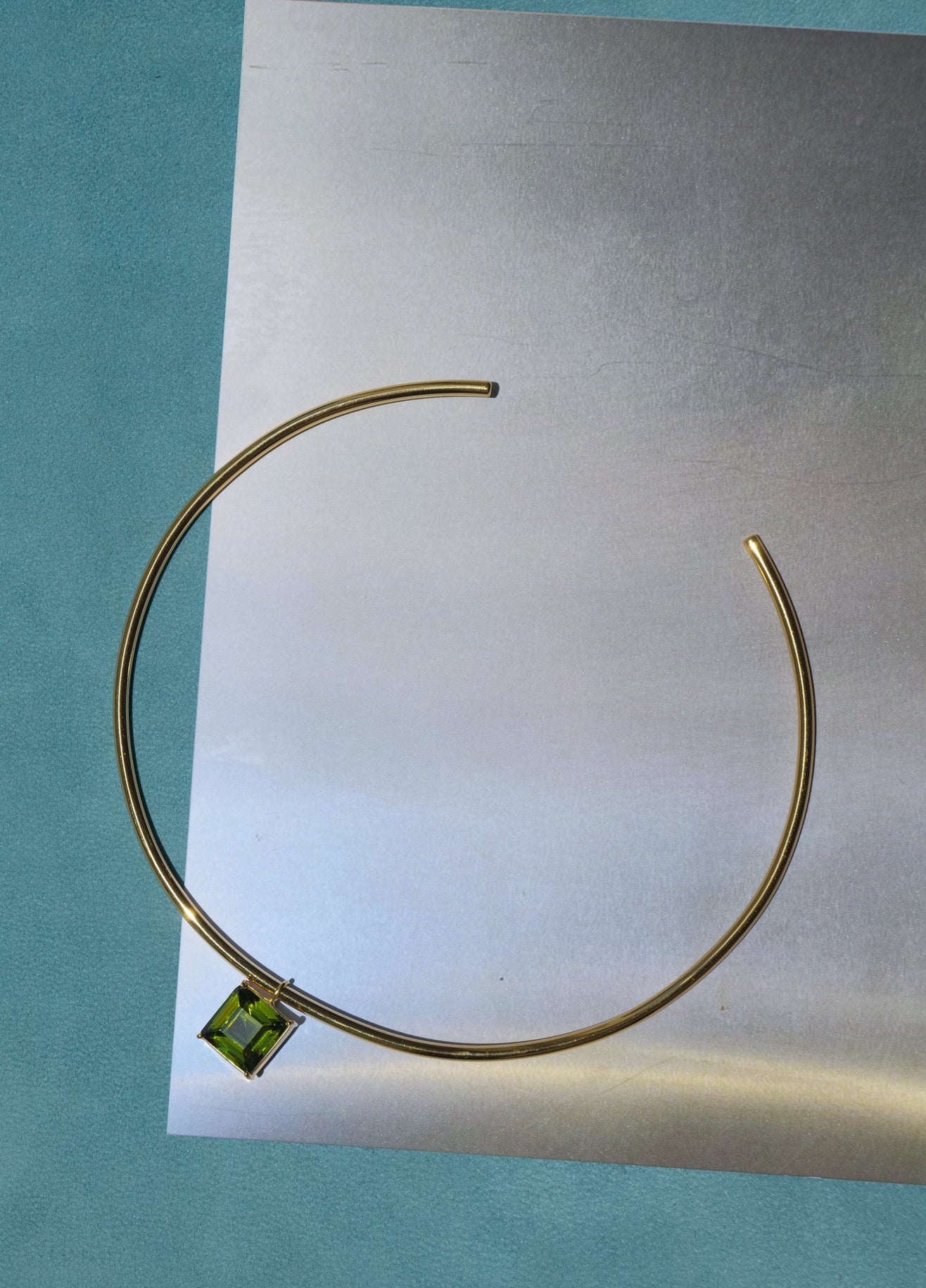 Solitaire Peridot Choker