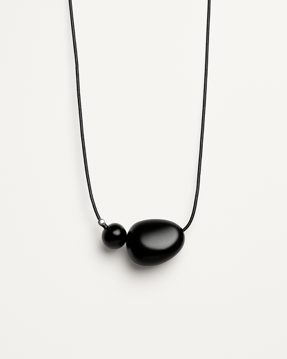 Black Agate Stone Necklace