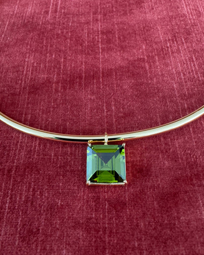 Solitaire Peridot Choker MADE TO ORDER