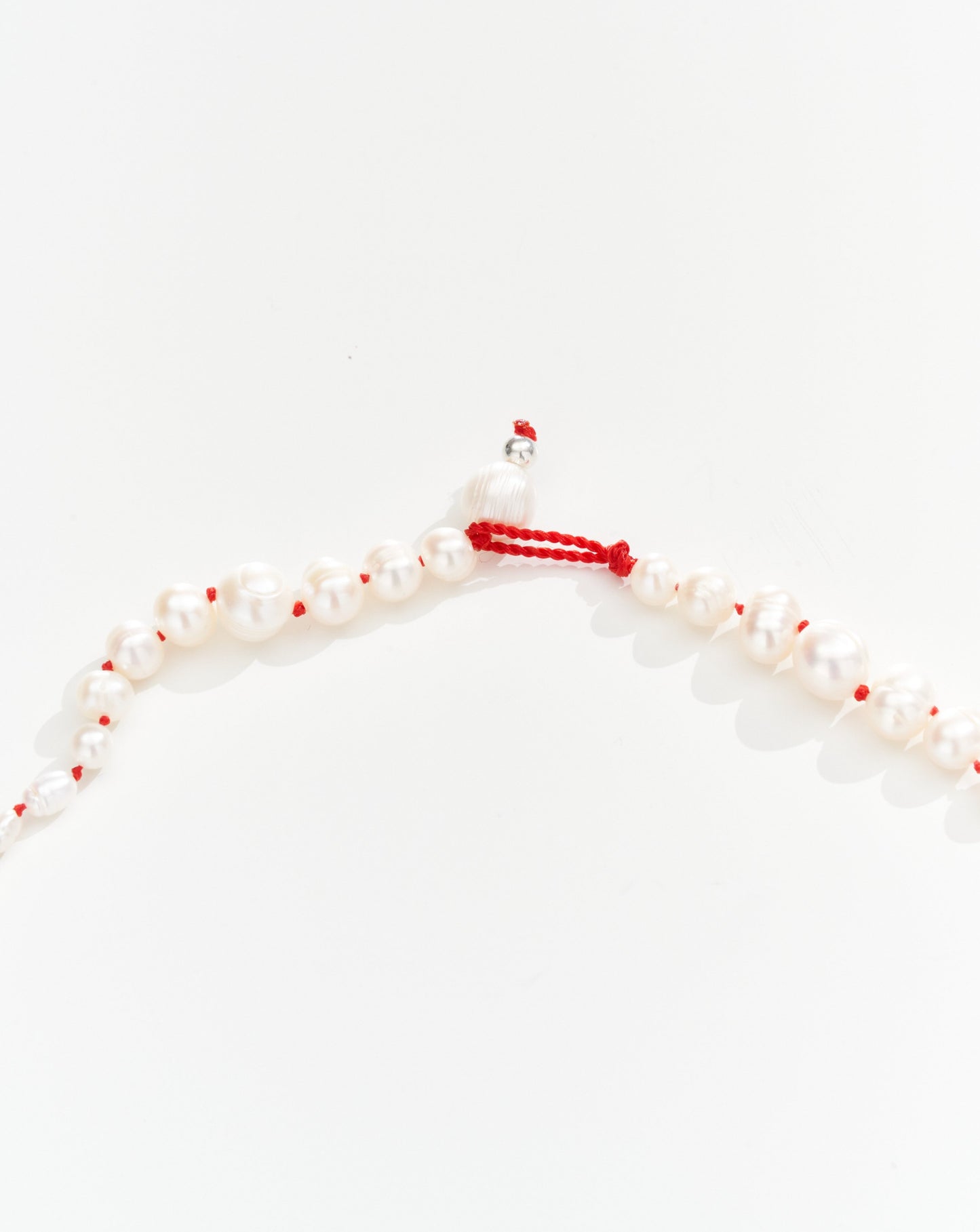 Freshwater Pearl Necklace - Red