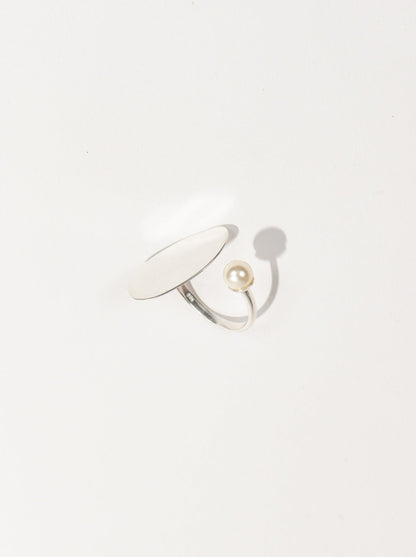 Boulder Ring with Pearl 