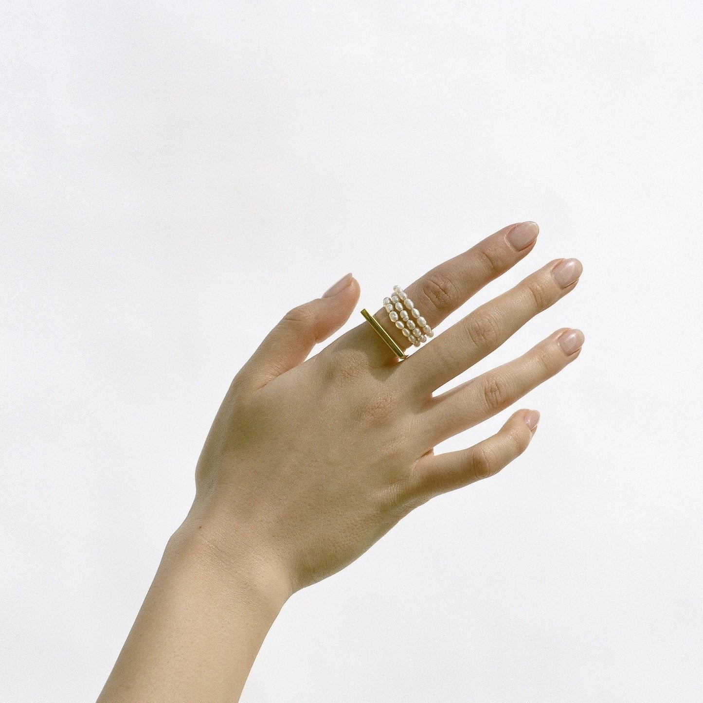 50% OFF Gold Narrow Signet ring