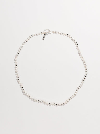 Knotted micro pearls necklace 