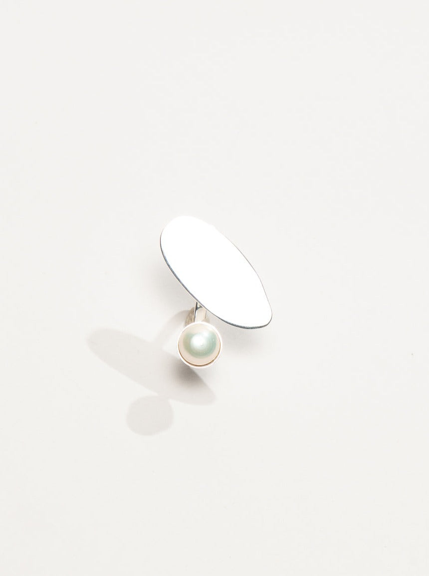 Boulder Ring with Pearl 
