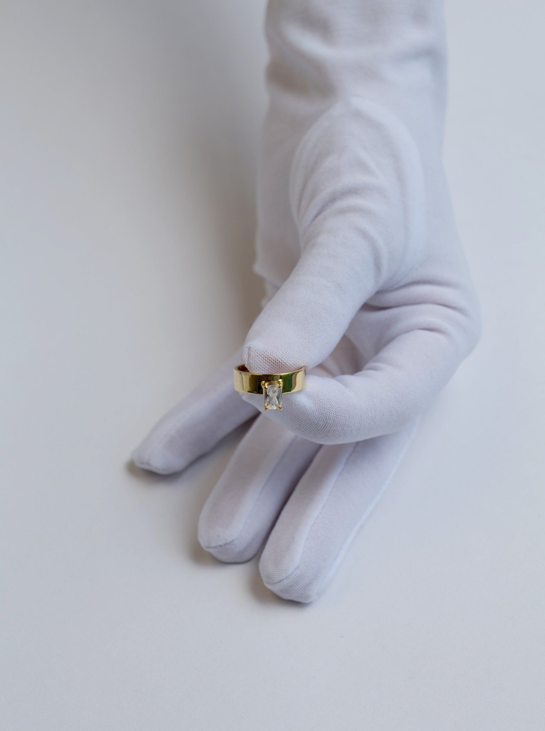Goldplate Zircon 5 mm ring prsten na prani 